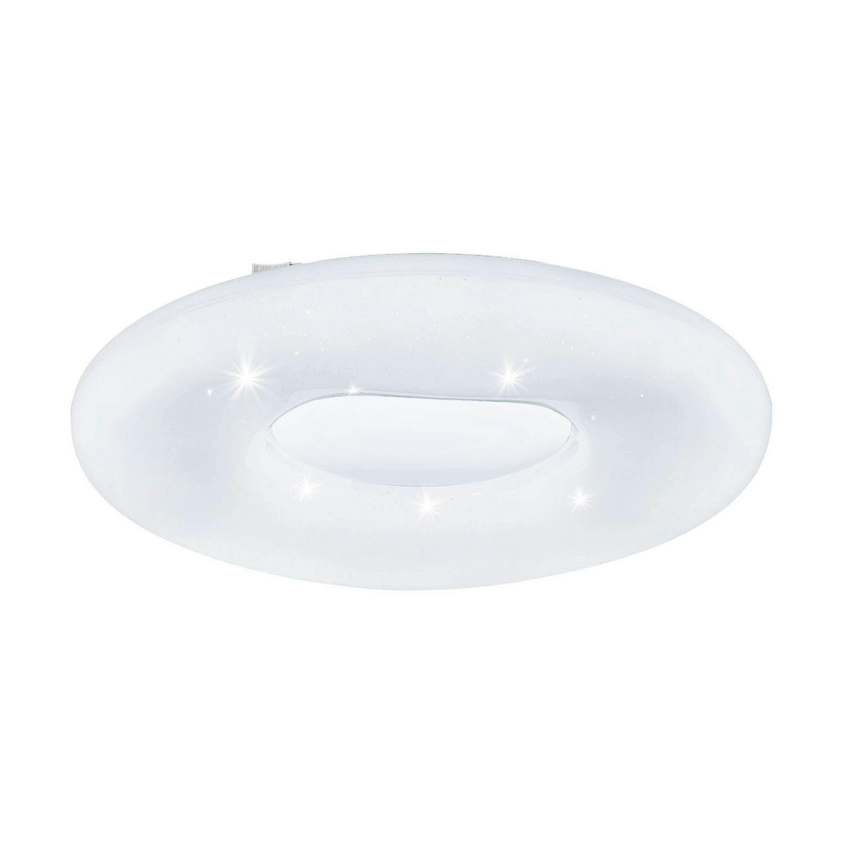 STROPNÍ SVÍTIDLO, 50/9 cm  - bílá/barvy stříbra, Basics, kov/plast (50/9cm) - Eglo