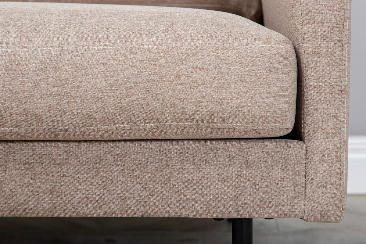 FÅTÖLJ i metall, textil  - Design, metall/textil (95/80/84cm) - Livetastic