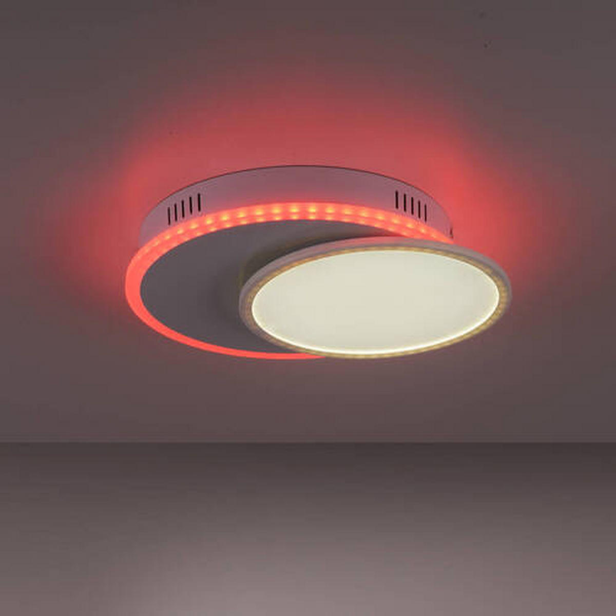 LED-Deckenleuchte 45/33/7,5 cm   - Weiß, Design, Kunststoff/Metall (45/33/7,5cm)