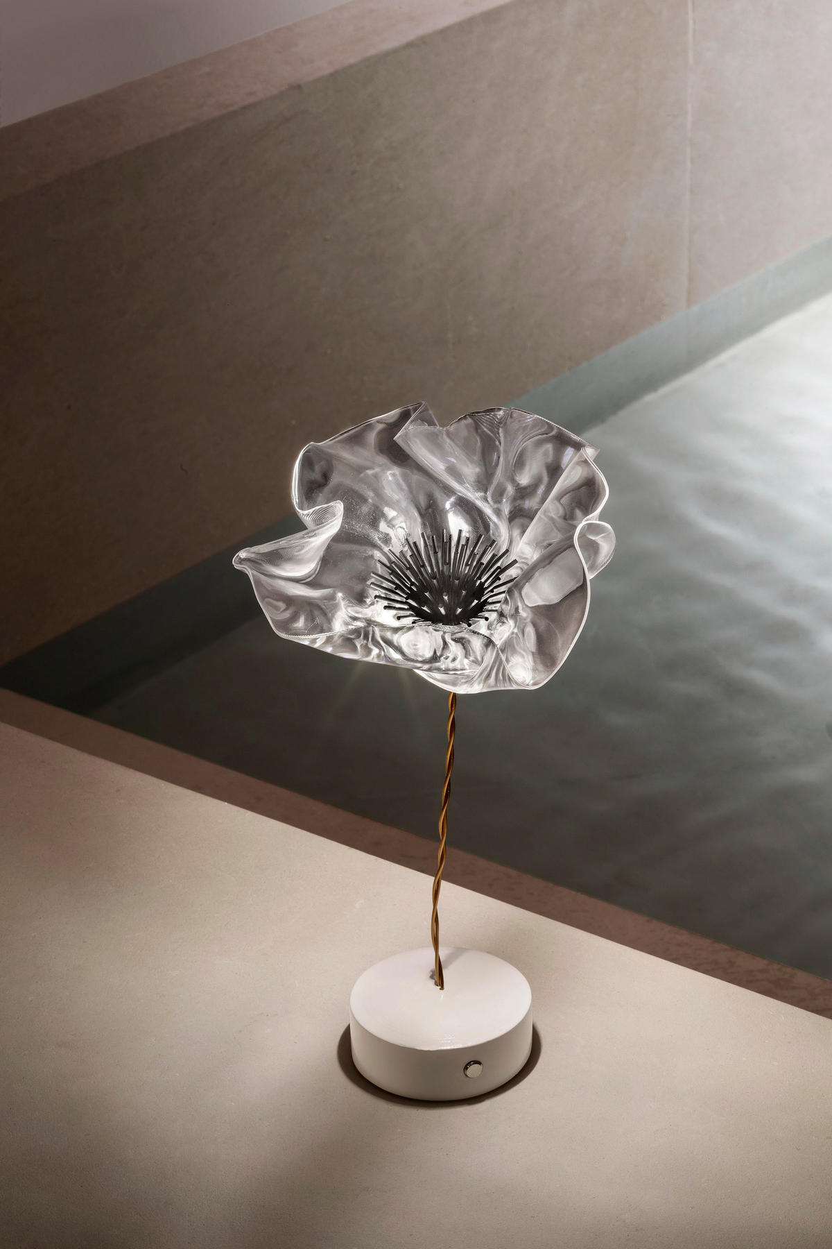 LED-TISCHLEUCHTE Prisma 15/15/26 cm   - Transparent, Design, Kunststoff/Metall (15/15/26cm) - Slamp