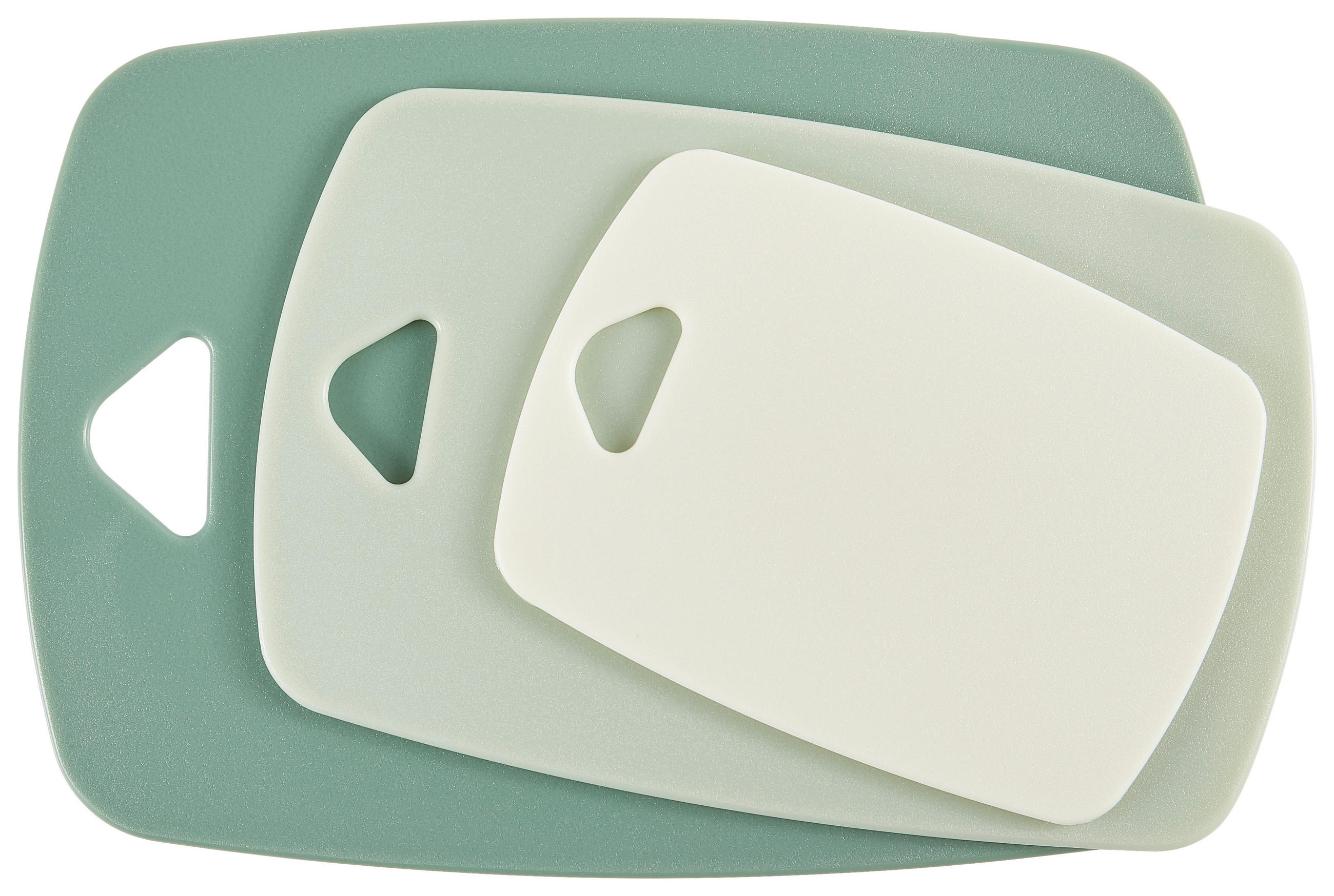 SCHNEIDEBRETT-SET Kunststoff - Petrol/Creme, Basics, Kunststoff - Homeware Profession.