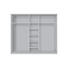 DREHTÜRENSCHRANK 5 -türig Sonoma Eiche - Alufarben/Sonoma Eiche, KONVENTIONELL, Holzwerkstoff/Kunststoff (250/216/58cm) - Hom`in