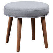 TABURET - modrá/světle šedá, Design, dřevo/textil (39/35cm) - Carryhome
