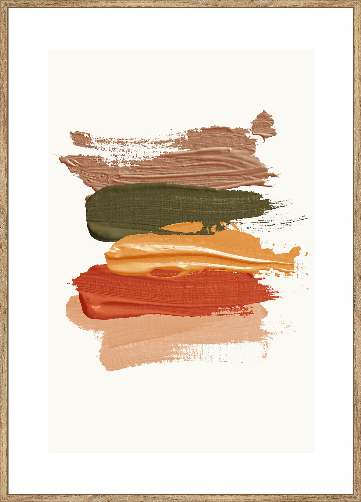 KUNSTDRUCK 51,2/71,2 cm  - Eichefarben/Multicolor, Design, Holzwerkstoff/Textil (51,2/71,2cm) - Monee