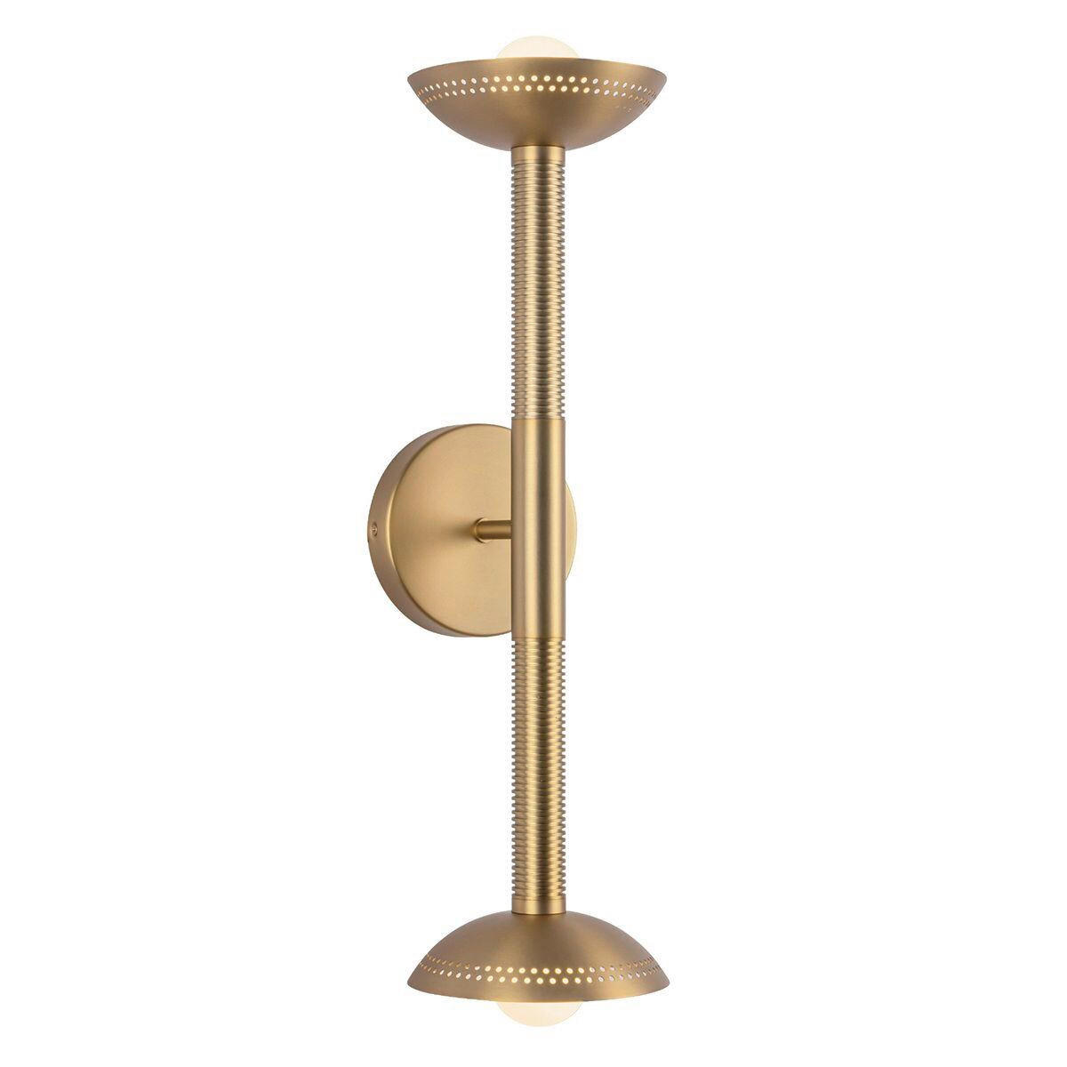 LED-WANDLEUCHTE Alora Mood 57,2/15,2/17,8 cm  - Goldfarben, Design, Glas/Metall (57,2/15,2/17,8cm) - Elstead Lighting