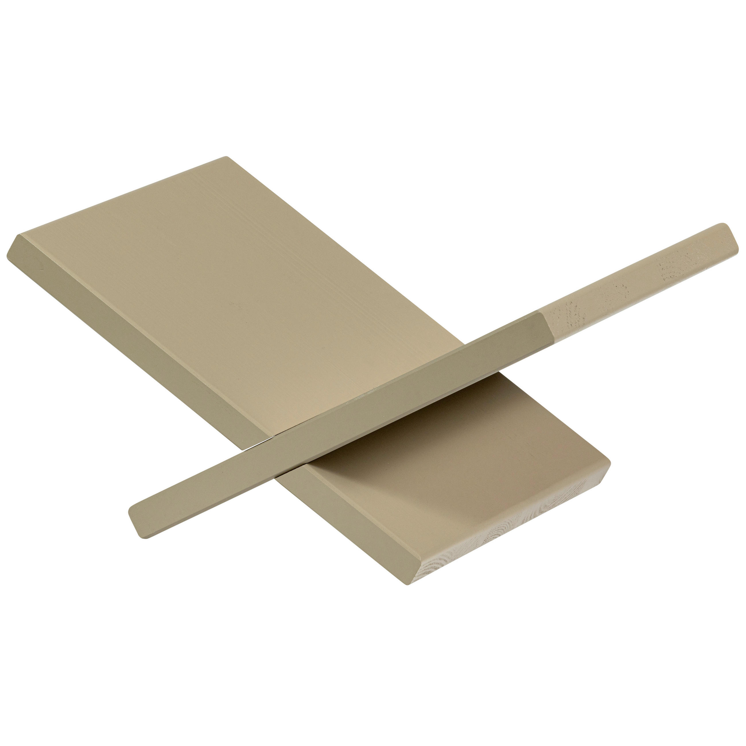 ZEITUNGSSTÄNDER 40/19/26 cm  - Schlammfarben, Design, Holz (40/19/26cm) - Livetastic