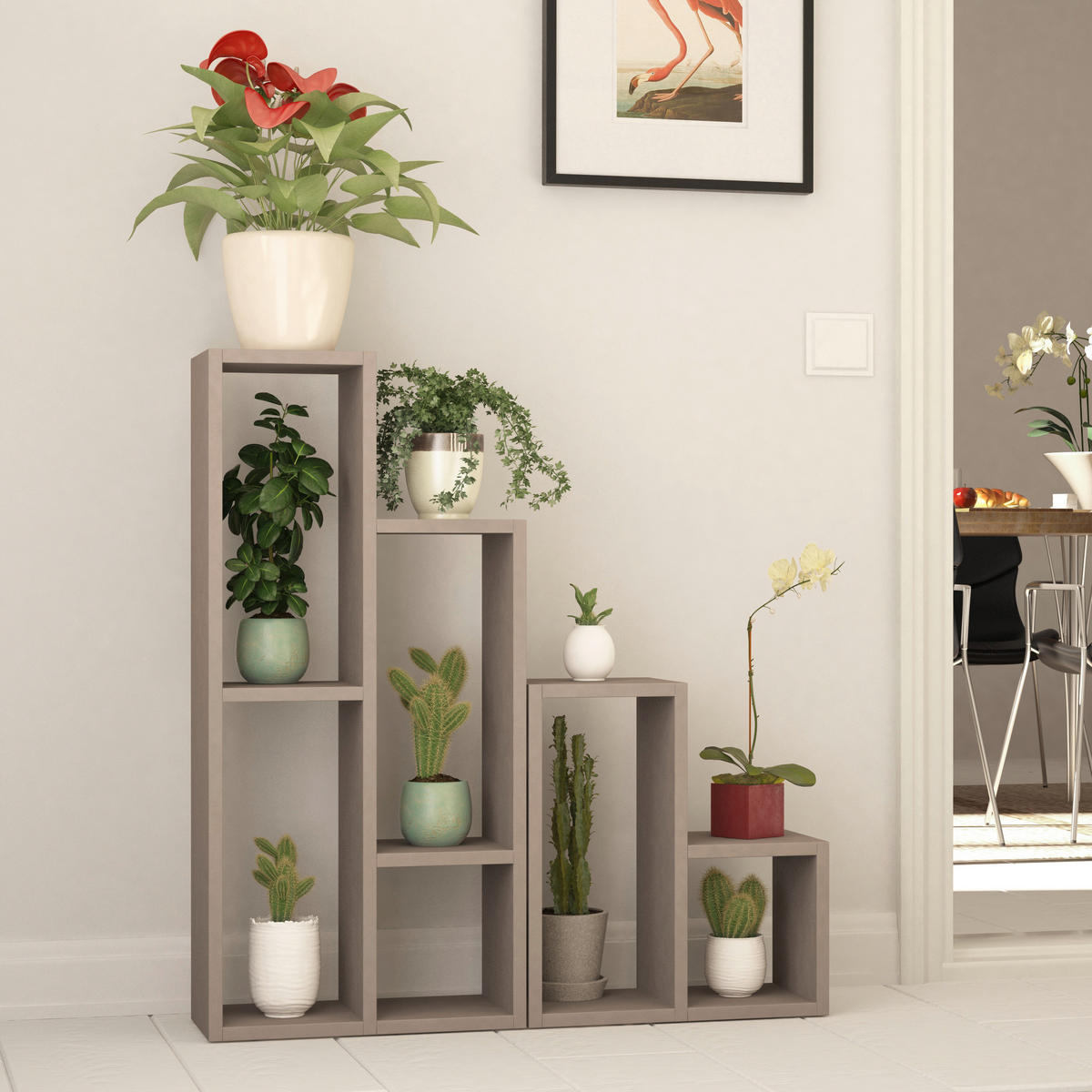 REGAL Beige  - Beige, Design, Holzwerkstoff (42/89/20cm) - Livetastic