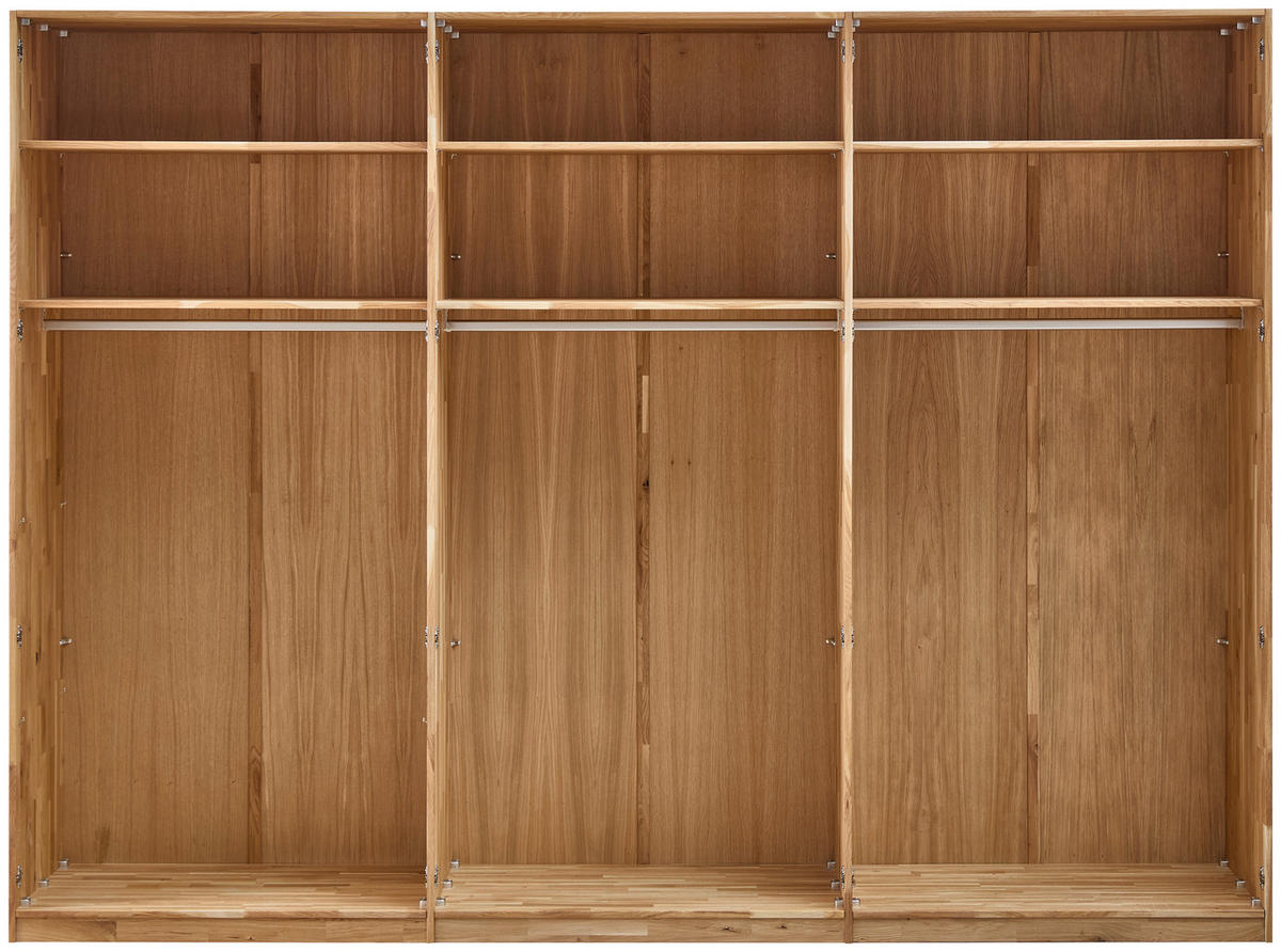 DREHTÜRENSCHRANK  in Eichefarben  - Eichefarben, MODERN, Holz (302/223/62cm) - MID.YOU