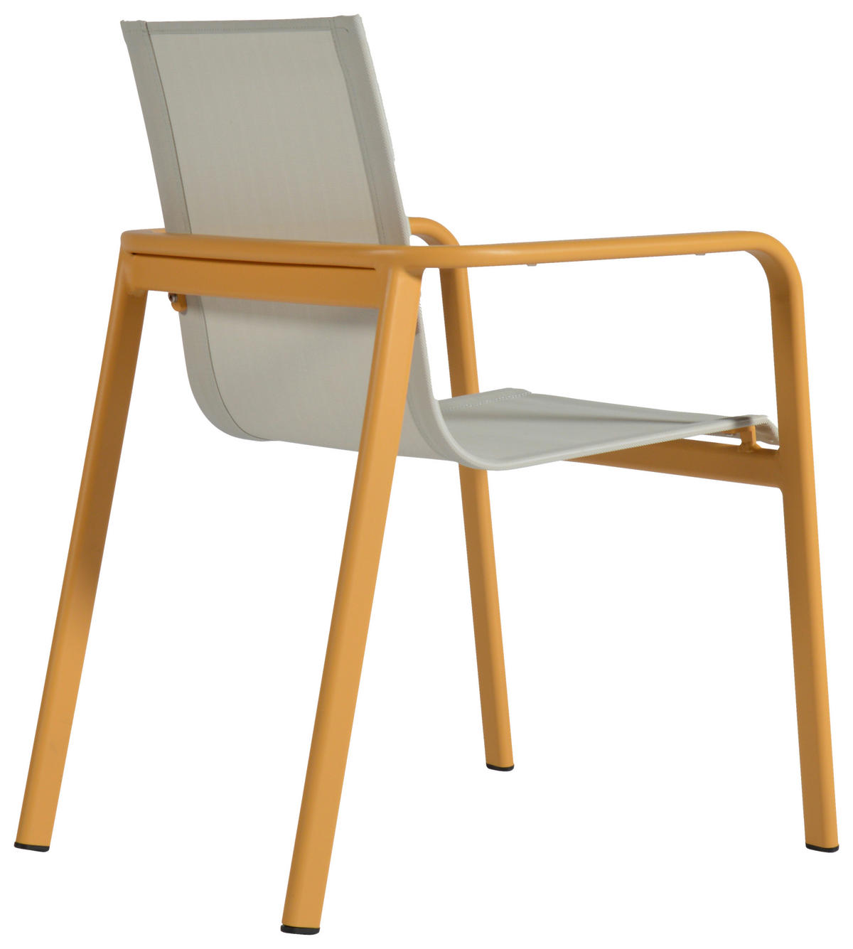 STAPELSESSEL Aluminium Gelb, Beige  - Gelb/Beige, Design, Textil/Metall (57/84/68cm) - Ambia Garden