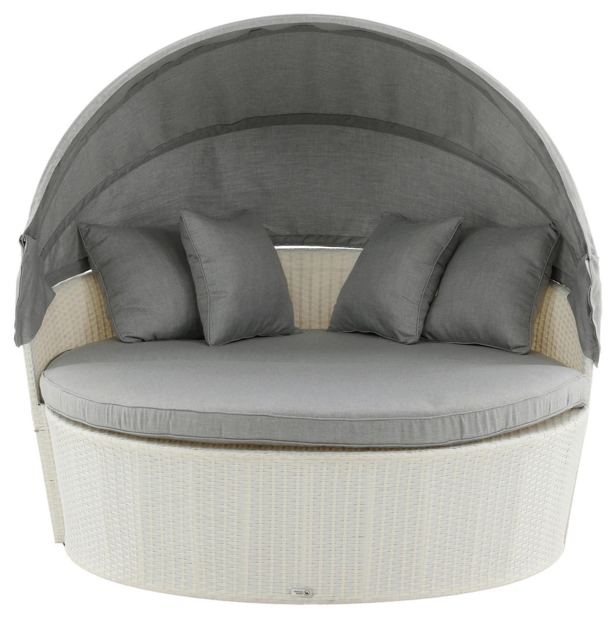 SONNENINSEL 153/72/76 cm  - Weiß, KONVENTIONELL, Kunststoff (153/72/76cm) - Gardenson