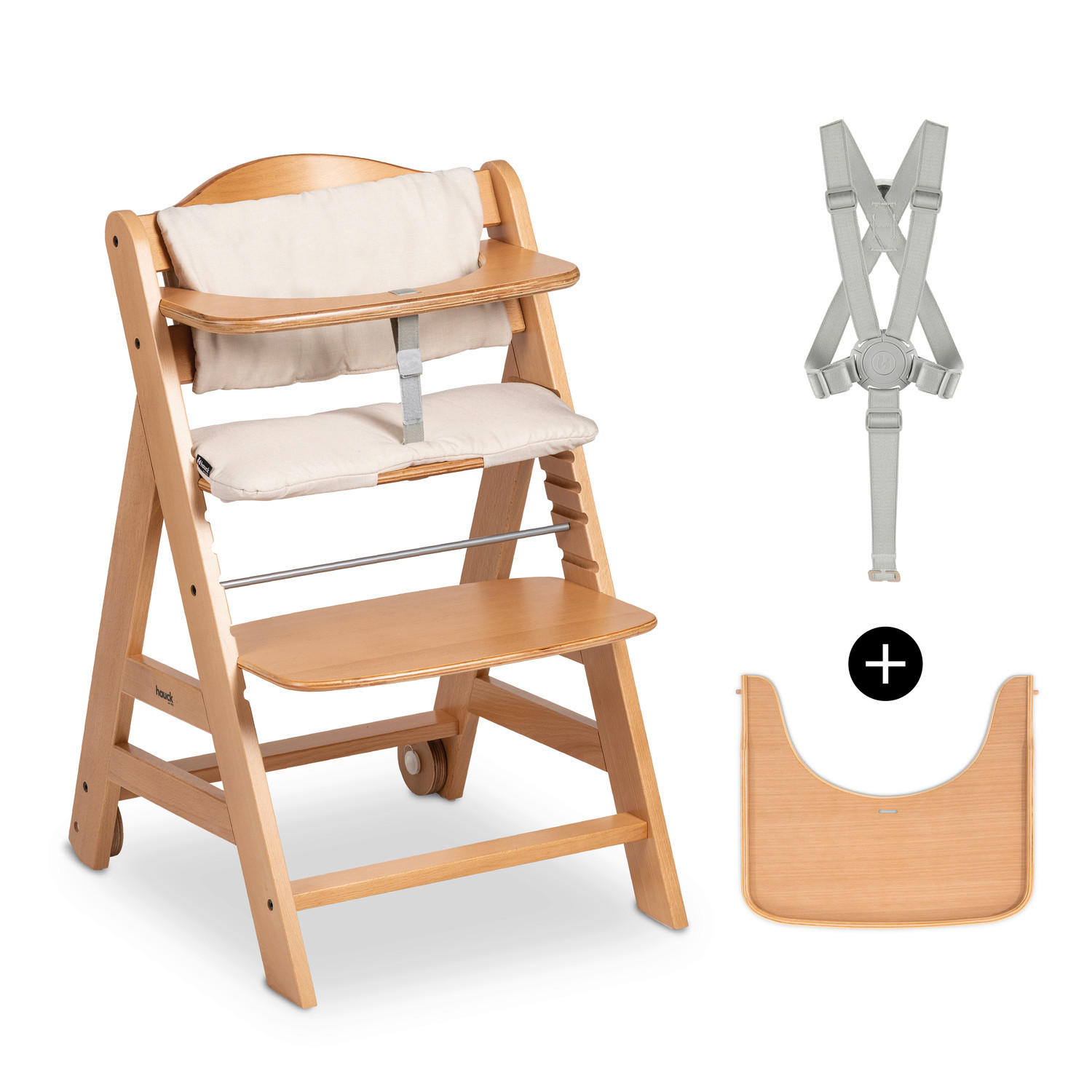 Hauck Hochstuhl Beta+ Buche 48x79x58 cm