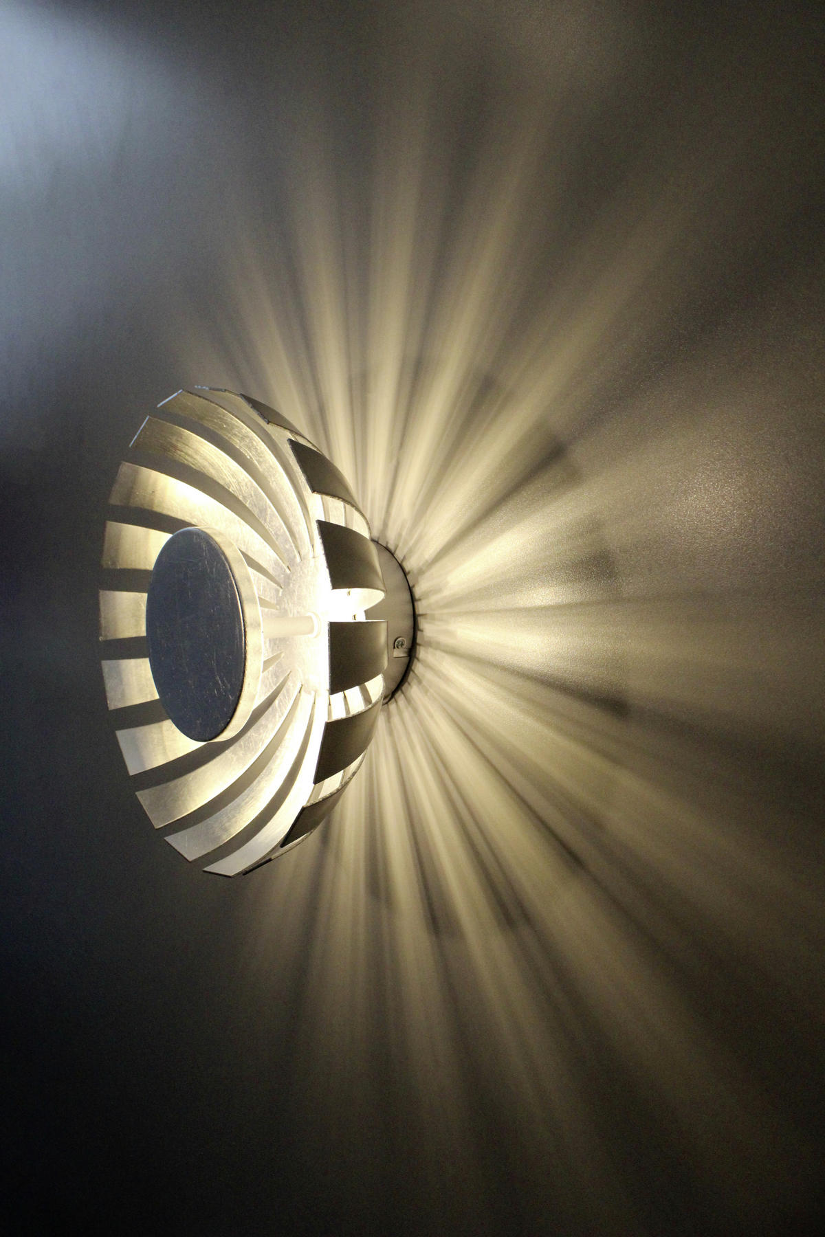 LED-DECKENLEUCHTE Flare 26/12,5 cm   - Nickelfarben, Design, Metall (26/12,5cm)