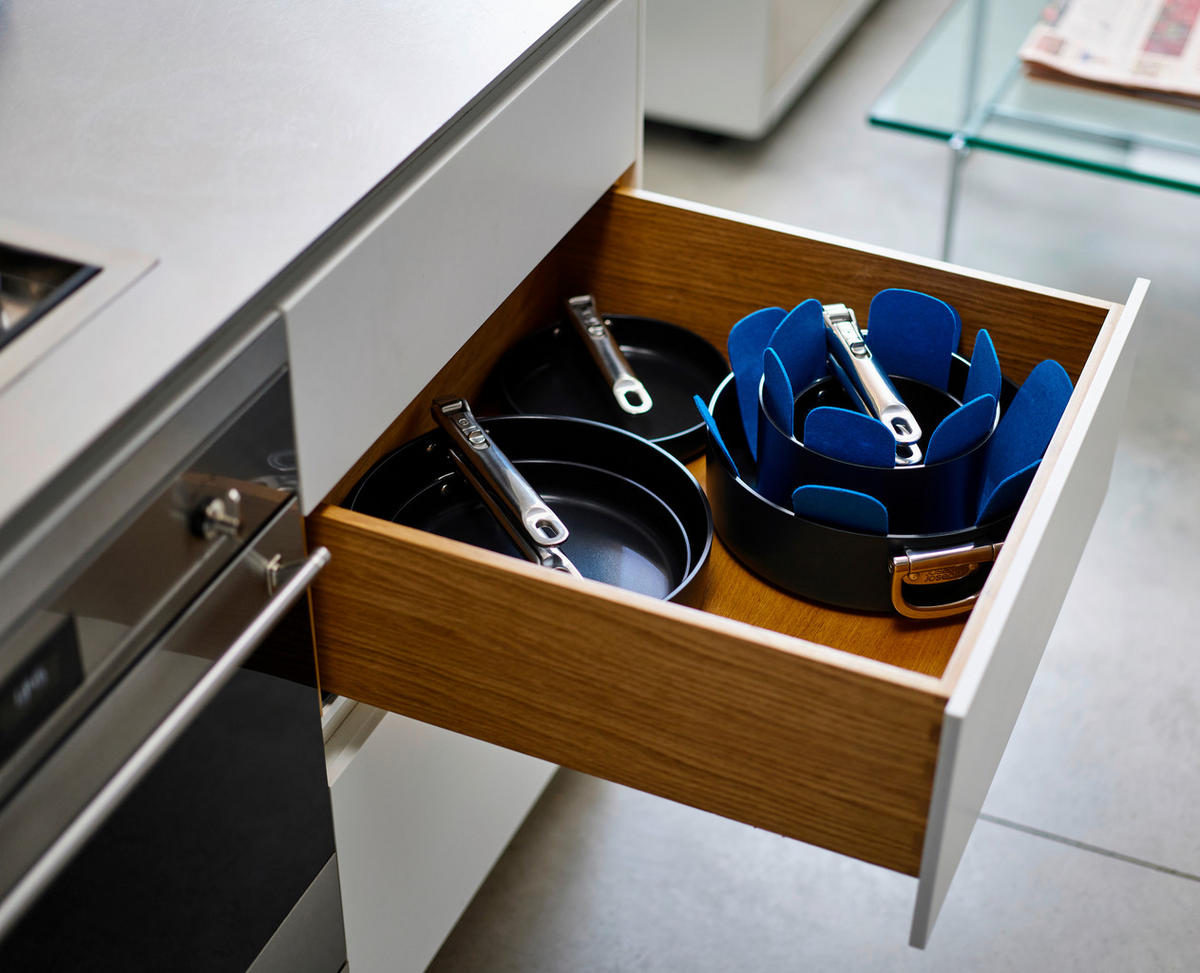 KOCHTOPFSET Space 6-teilig  - Blau, Basics, Glas/Kunststoff - Joseph Joseph