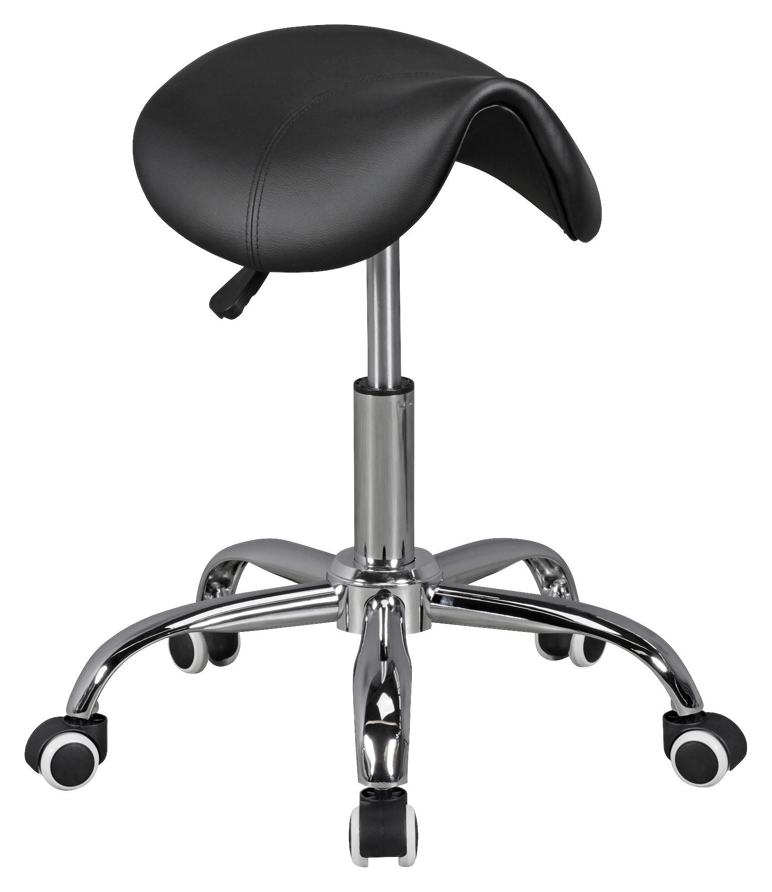 Taburet Rotativ din textil, negru