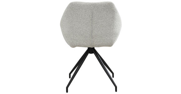 STUHL - Creme/Schwarz, Trend, Textil/Metall (56/79/60cm) - Xora