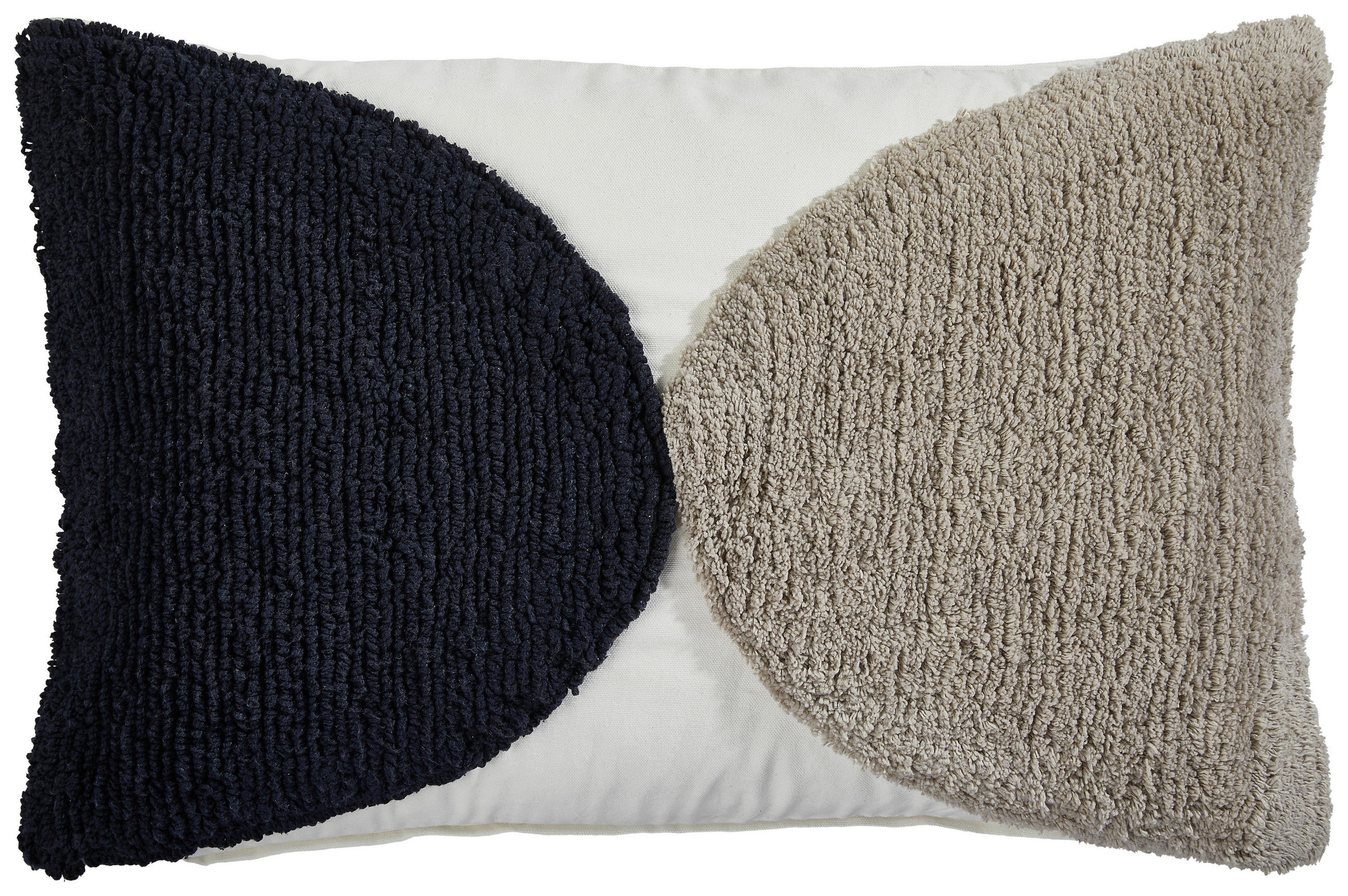 KISSENHÜLLE SOFT SHAPE 40/60 cm  - Schwarz/Grau, Basics, Textil (40/60cm) - Novel