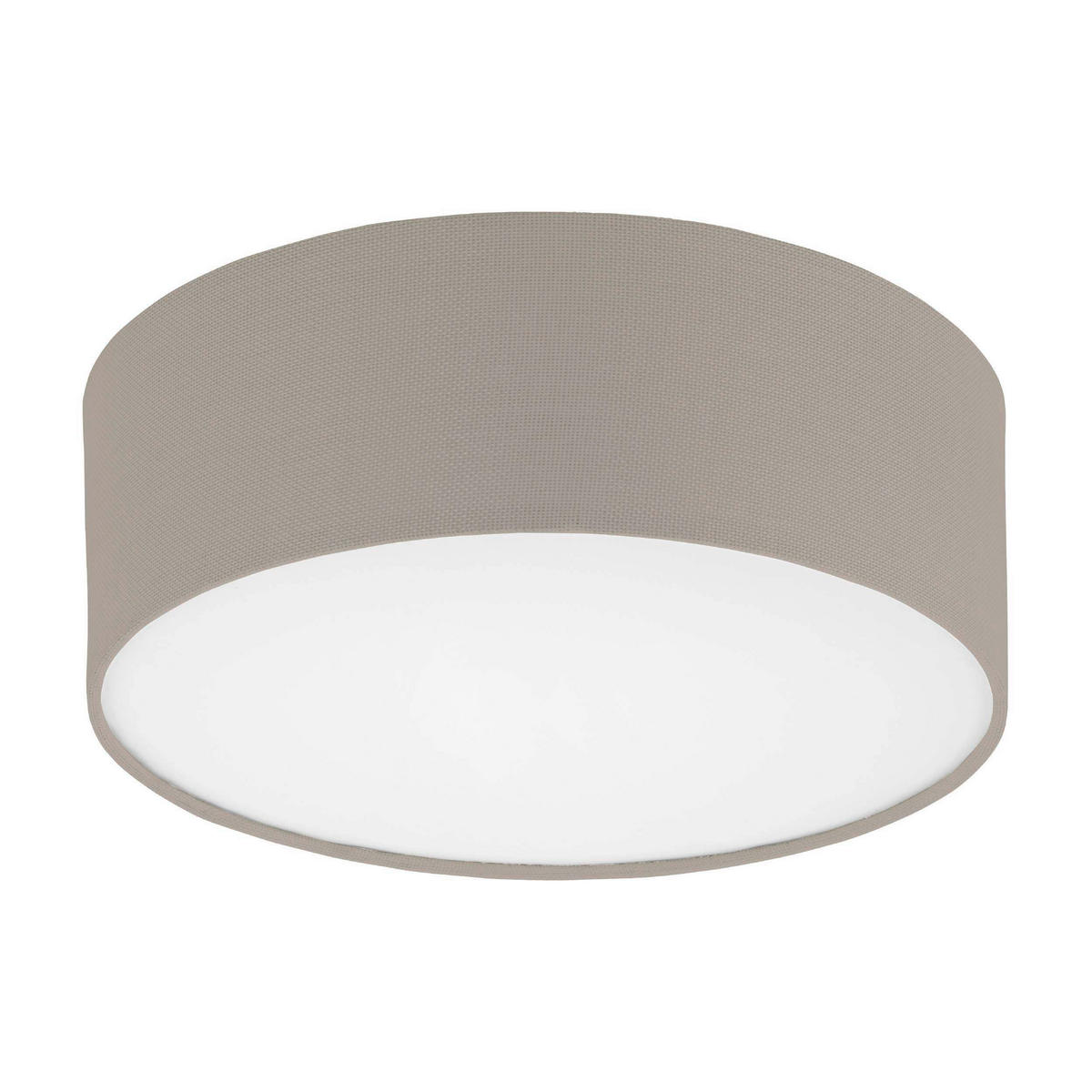 TAKLAMPA 38/11 cm  - vit/taupe, Basics, metall/textil (38/11cm) - Eglo