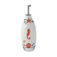 BOCA ZA OCAT/ULJE  - bijela/crvena, Lifestyle, keramika (7.5/7.5/23cm) - Easy Life