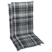 SESSELAUFLAGENSET Karo  - Grau, Basics, Textil (50/6/120cm)