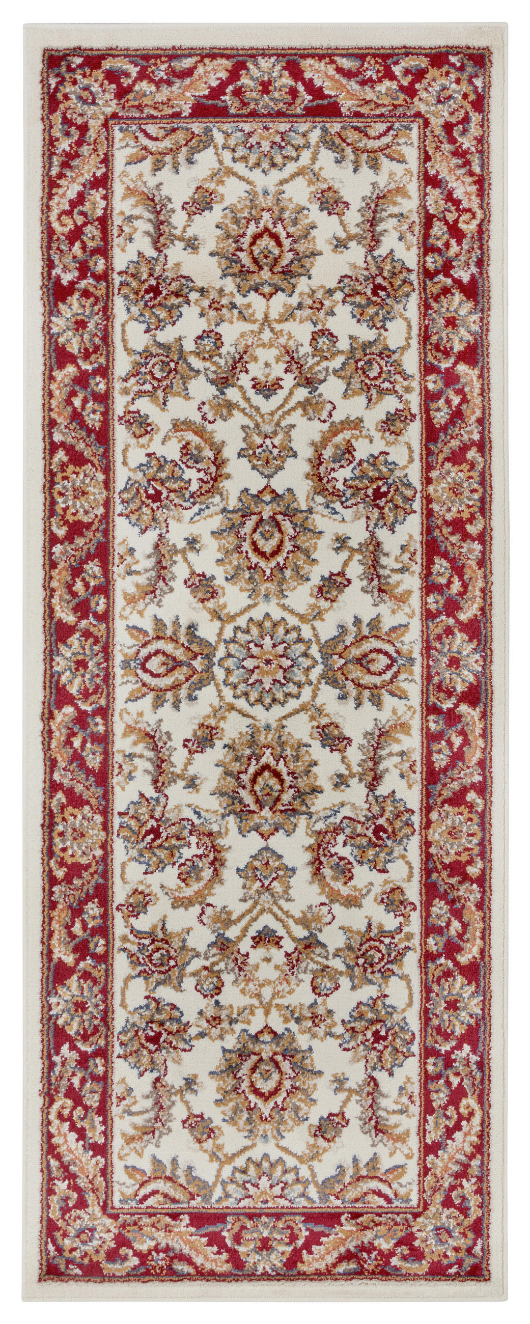 LÄUFER 80/240 cm Luxor  - Rot/Creme, Design, Kunststoff/Textil (80/240cm)