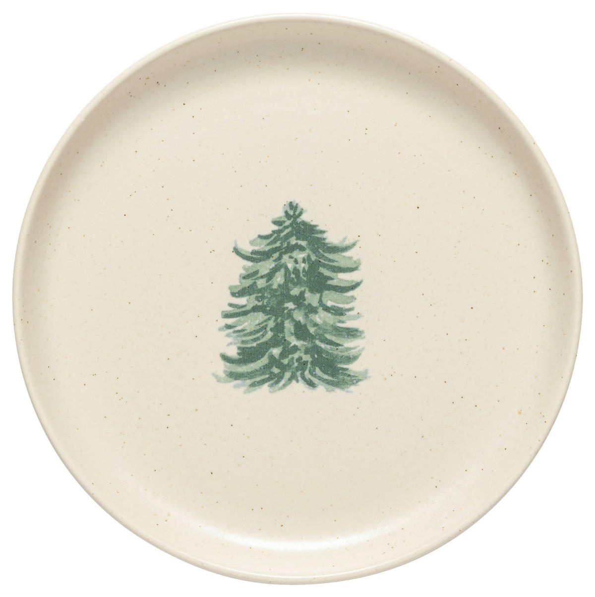 DESSERTTELLERSET Creme, Waldgrün 4-teilig 22 cm PACIFICA  - Waldgrün/Creme, Basics, Keramik (22cm) - Costa Nova