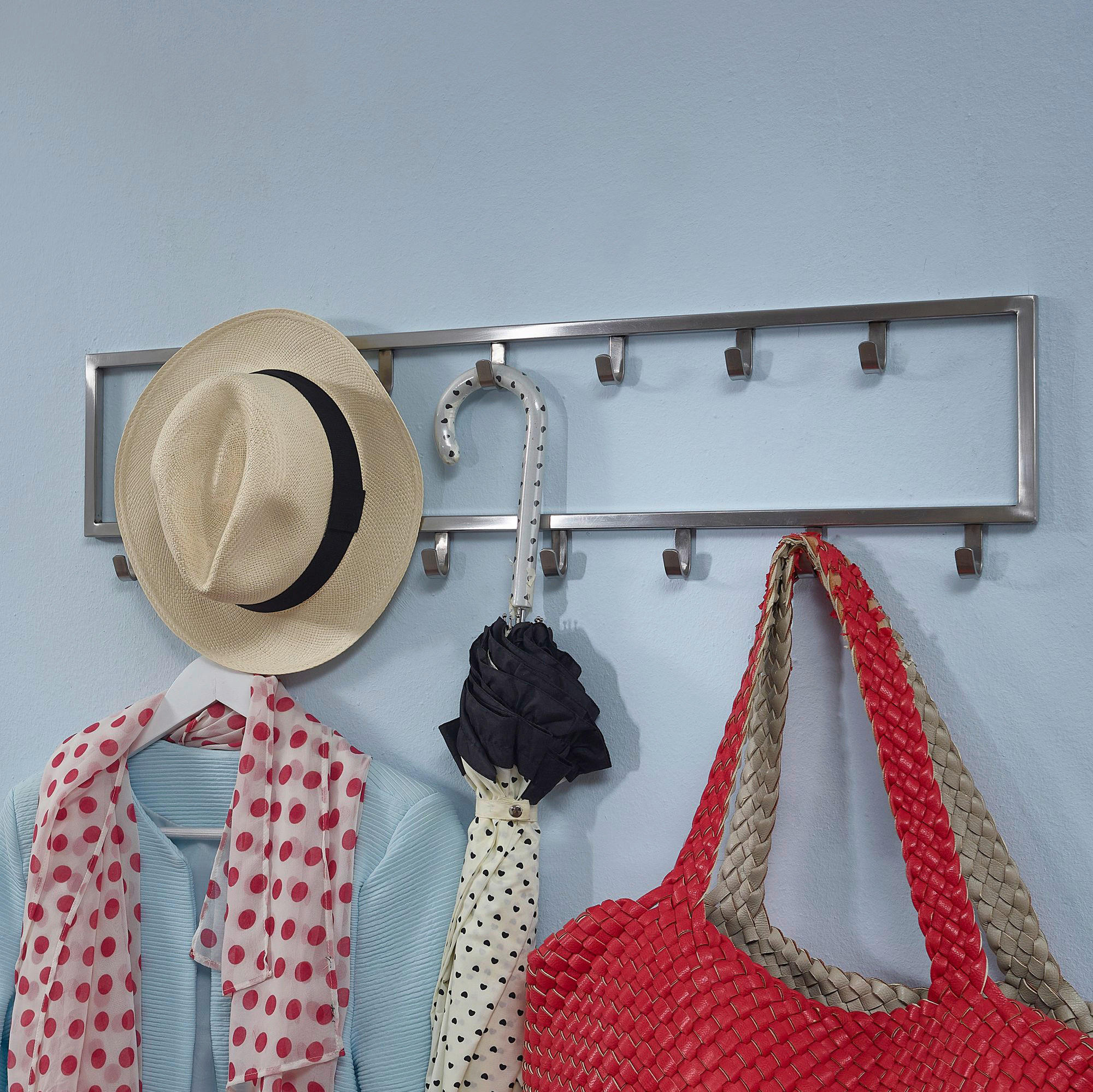 WANDGARDEROBE  in Silberfarben  - Silberfarben, MODERN, Metall (80/20/4cm) - MID.YOU