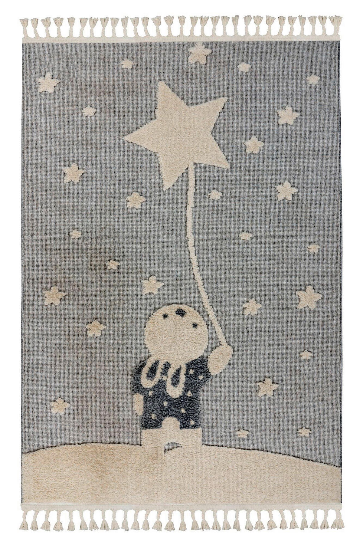 FLACHWEBETEPPICH 160/230 cm Grau rechteckig  - Grau, Basics, Textil (160/230cm) - Kayoom