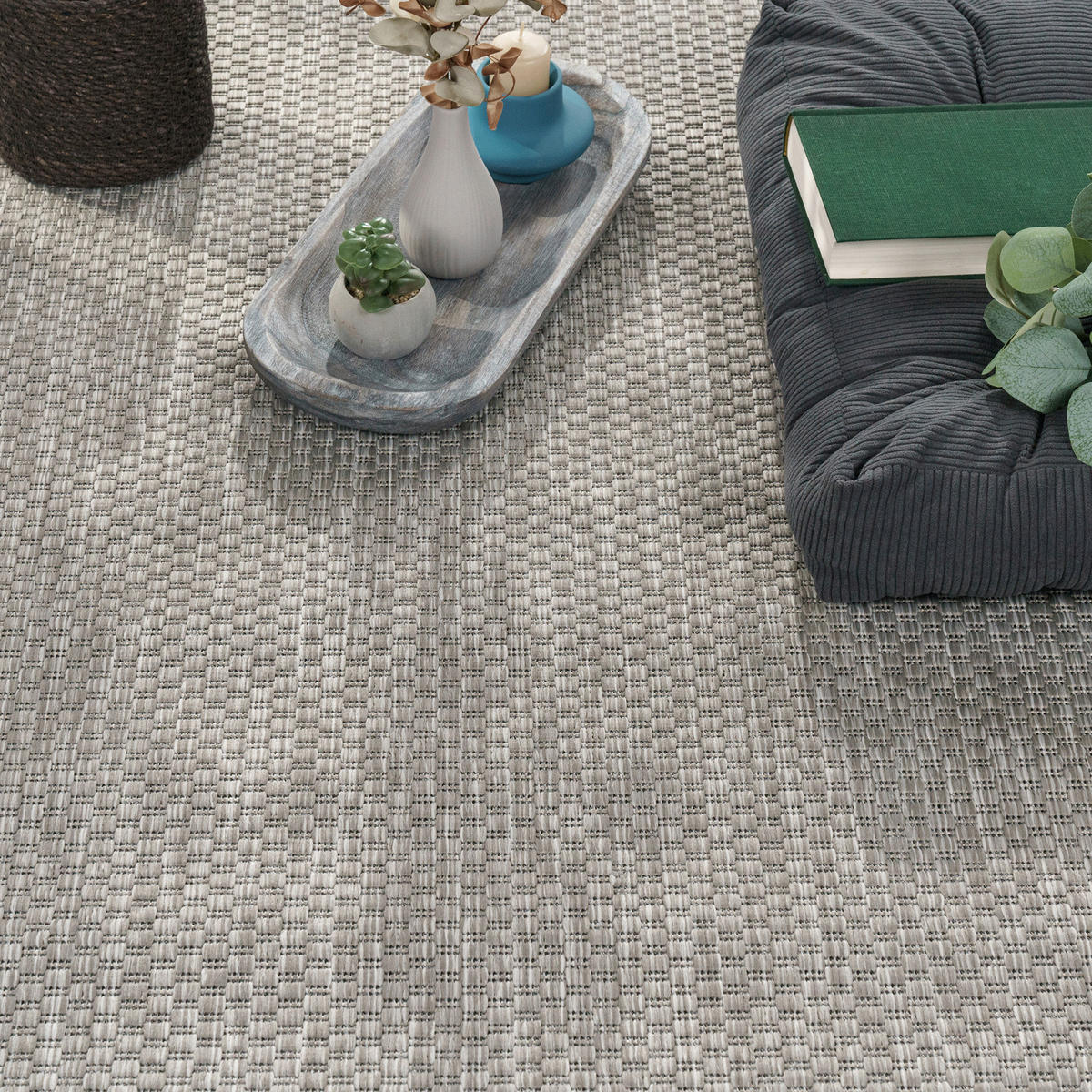 OUTDOORTEPPICH  für Terrasse und Balkon 160/220 cm Columbia Meliert Grau  - Grau, Basics, Textil (160/220cm) - Novel