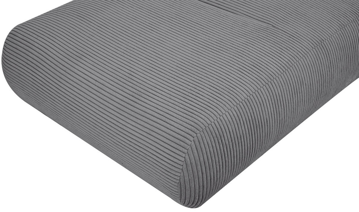 SCHLAFSESSEL in Cord Grau  - Grau, Design, Textil (81/88/160cm) - Livetastic