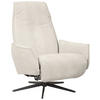 RELAXSESSEL Teddystoff Relaxfunktion    - Beige/Schwarz, Design, Textil/Metall (76/103/86cm) - Welnova