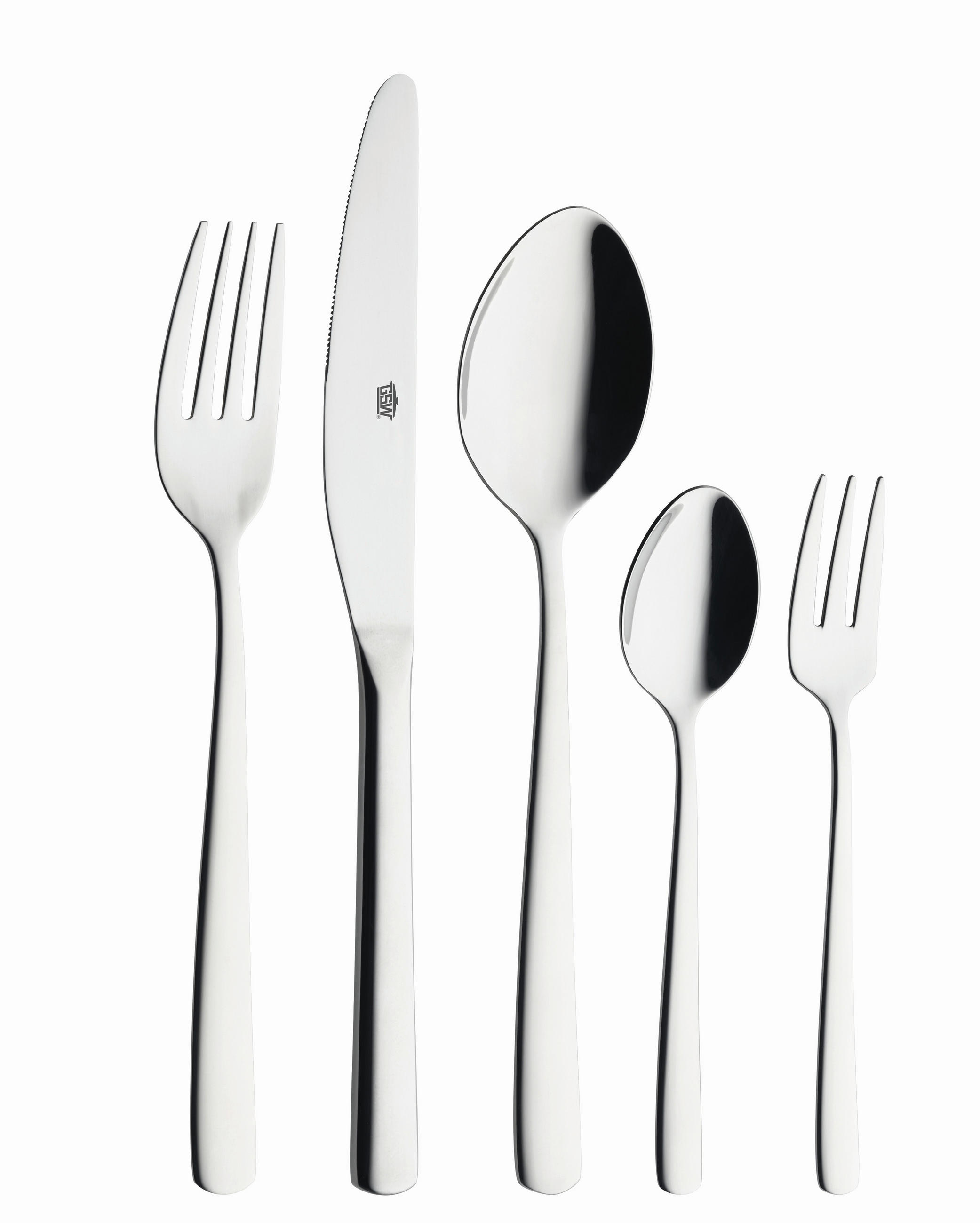 BESTECKSET BESTECK 30-teilig Edelstahl  - Edelstahlfarben, Basics, Metall - GSW