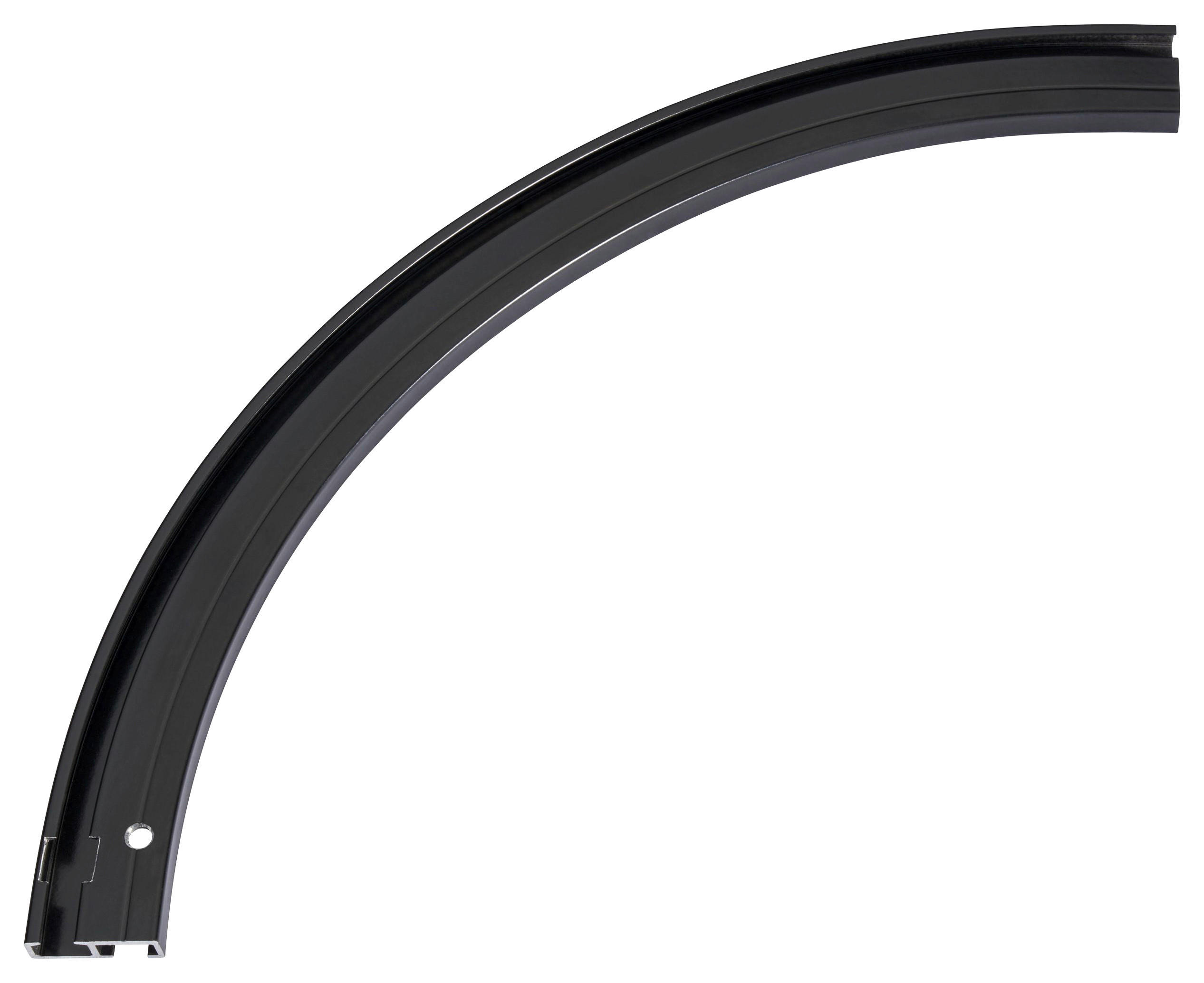 VORHANGSCHIENENZUBEHÖR  - Schwarz, Basics, Metall (21/21/0,7cm) - Homeware