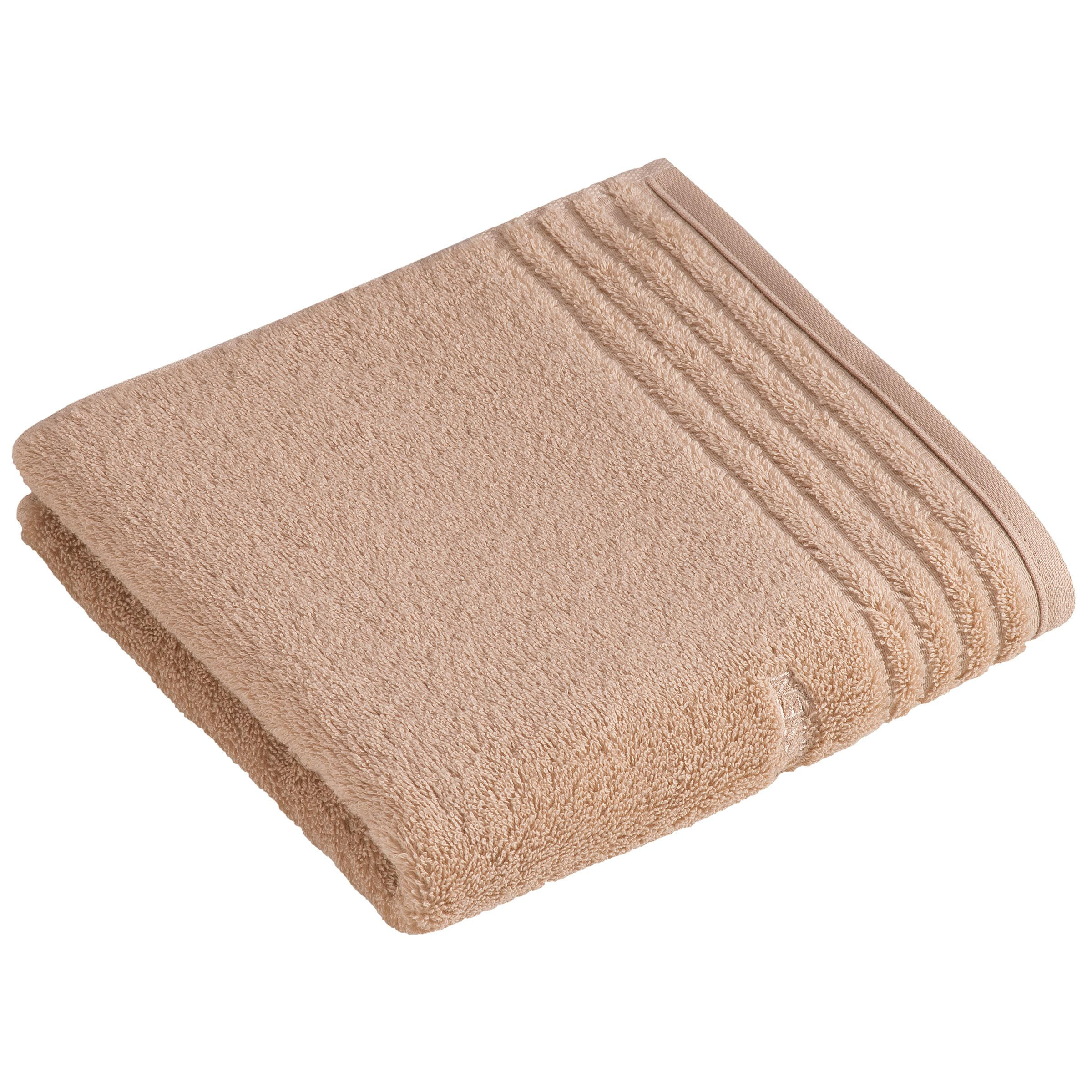 HANDTUCH Vienna Style Supersoft Hellbraun  - Hellbraun, Basics, Textil (50/100cm) - Vossen