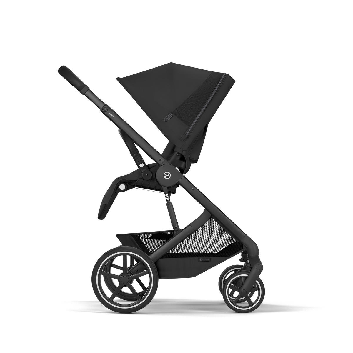 KINDERWAGEN  Balios S Lux BLK  Moon Black  - Schwarz, Basics, Textil/Metall (87/60/108cm) - cybex GOLD