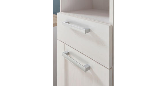 HOCHSCHRANK 38/190/32 cm  - Silberfarben/Lärchefarben, KONVENTIONELL, Holzwerkstoff/Kunststoff (38/190/32cm) - Xora