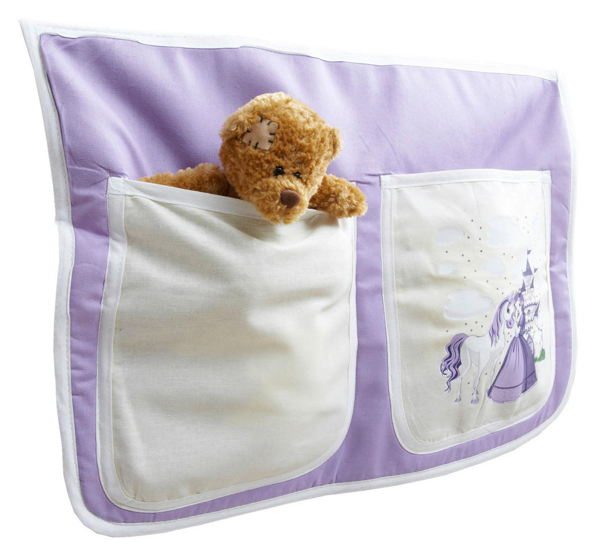 BETTTASCHE - Flieder, KONVENTIONELL, Textil (56/32/2cm) - MID.YOU