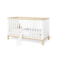 GITTERBETT PINOLINO LIGHT 140/70 cm  - Ahornfarben/Weiß, Design, Holz/Holzwerkstoff (140/70cm) - Pinolino