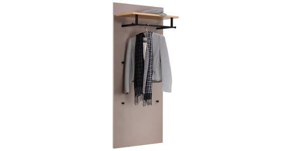 GARDEROBENPANEEL in 68/154/29 cm - Eiche Bianco/Greige, Design, Holzwerkstoff (68/154/29cm) - Moderano