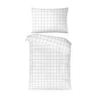 BETTWÄSCHESET 160/210 cm  65 cm/100 cm  - Weiss/Schwarz, Basics, Textil (160/210cm) - Novel
