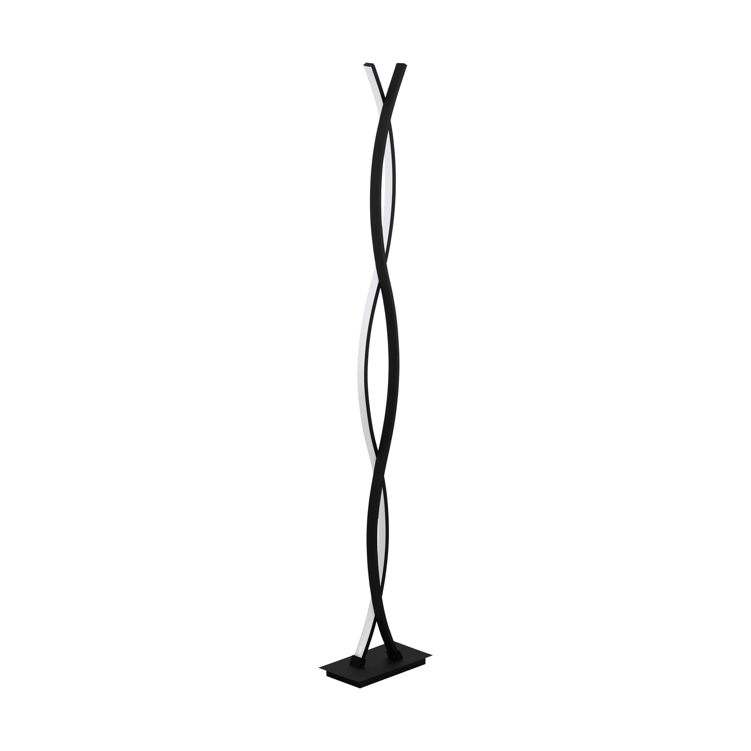 STOJACÍ LED SVÍTIDLO, 25/13/142 cm - bílá/černá, Trend, kov/plast (25/13/142cm) - Eglo