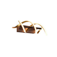 LED-WANDLEUCHTE   - Messingfarben/Schwarz, Design, Metall (47/13,5/20,5cm) - Trio Leuchten