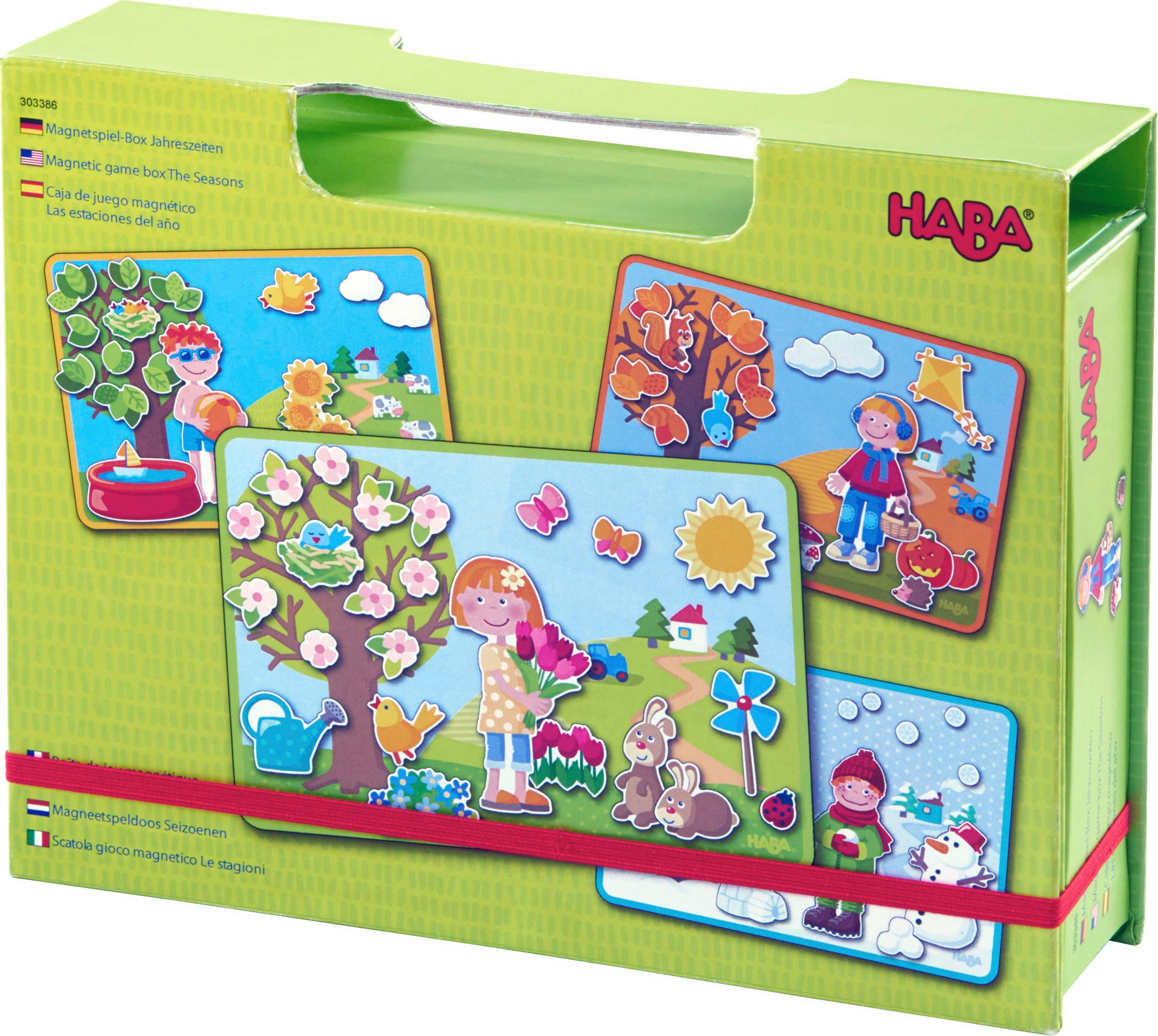 MAGNETSPIEL Jahreszeiten  - Multicolor, Basics, Naturmaterialien/Kunststoff (23,5/18,5/5cm) - Haba