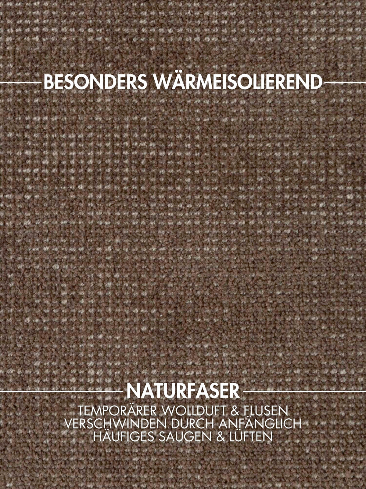 WOLLTEPPICH 200 cm Greenwich Braun rund  - Braun, Basics, Textil (200cm) - Ted Baker