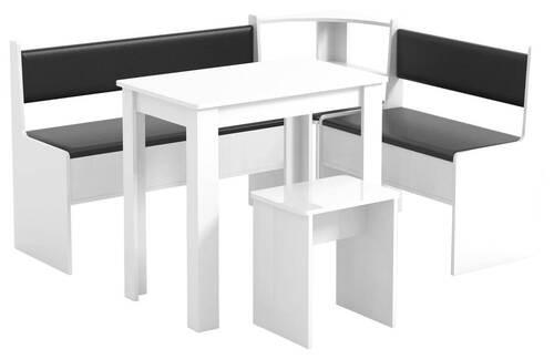 ECKBANKGRUPPE in Holzwerkstoff Weiß  - Weiß, MODERN, Holzwerkstoff (153/115cm) - MID.YOU