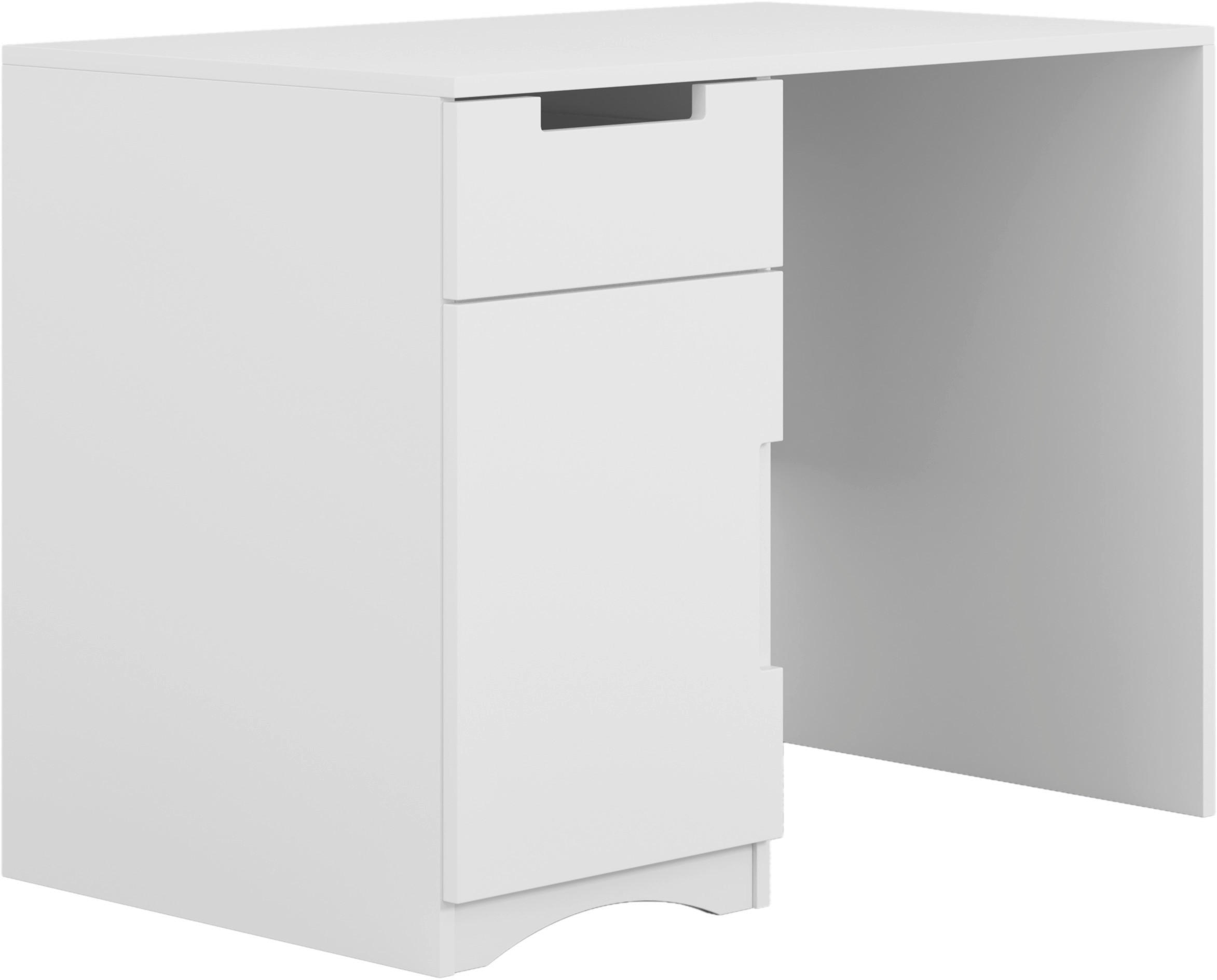 JUGENDSCHREIBTISCH Classic 100/60/75,5 cm Schichtholz  - Weiß, MODERN, Holzwerkstoff (100/60/75,5cm) - MID.YOU