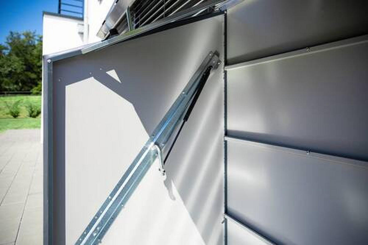 GERÄTESCHRANK 76/139/185 cm  - Anthrazit, Basics, Metall (76/139/185cm)