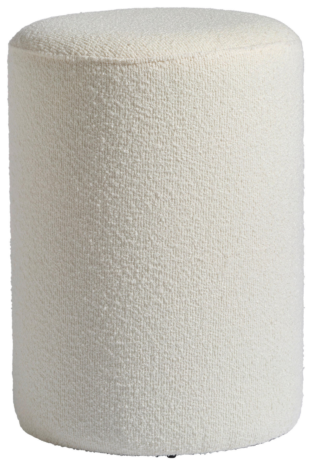 POUF Bouclé Weiß 56.5/35/40/50/36.5/35 cm  - Weiß, Design, Holzwerkstoff/Textil (56.5/35/40/50/36.5/35cm) - MID.YOU