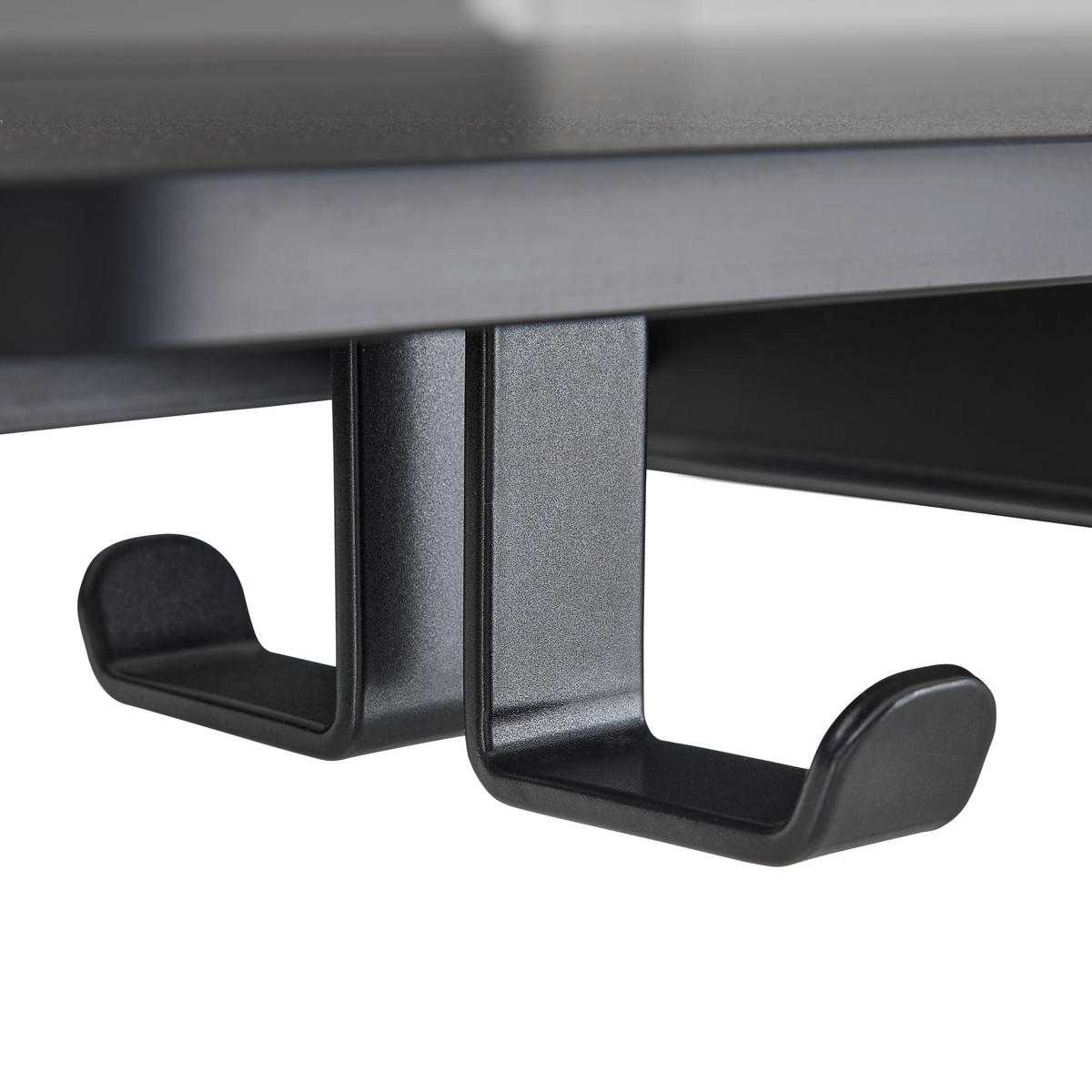 GAMING-TISCH Schwarz  - Schwarz, Modern, Holzwerkstoff/Kunststoff (120/75/120/60cm) - MID.YOU