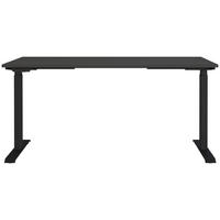 SCHREIBTISCH 160/80/72-118 cm  in Graphitfarben, Schwarz  - Schwarz/Graphitfarben, MODERN, Holzwerkstoff/Metall (160/80/72-118cm) - Novel