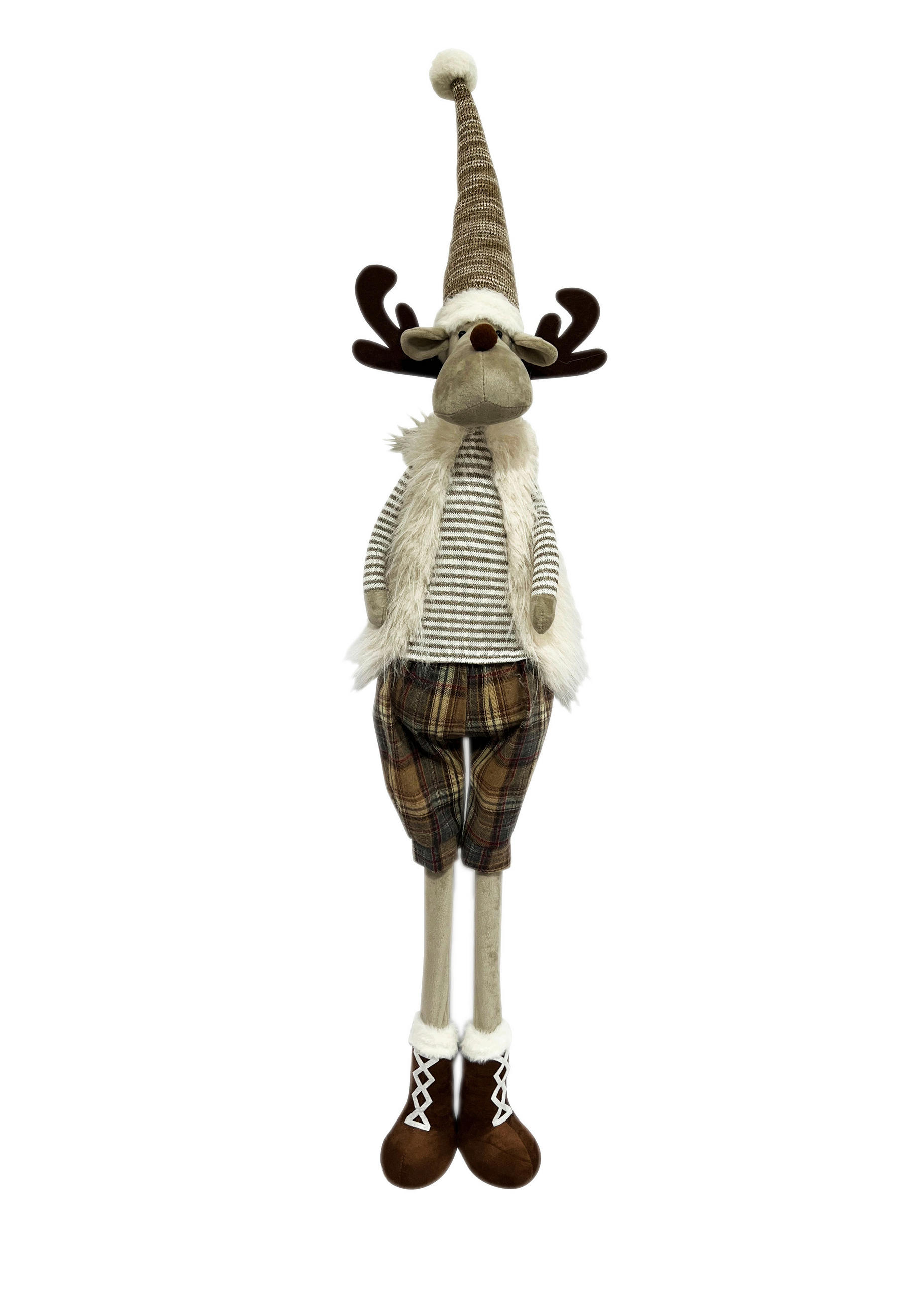 DEKOR RÉNSZARVAS - bézs/sötétbarna, Lifestyle, műanyag/kő (22/126/18cm) - X-Mas